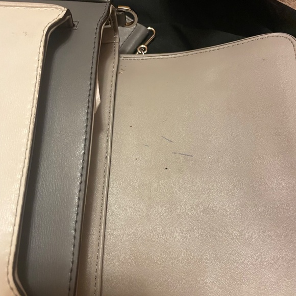 Genuine Michael Kors purse from Macy’s. It’s 2 shades of gray and white. Square. - Picture 7 of 10